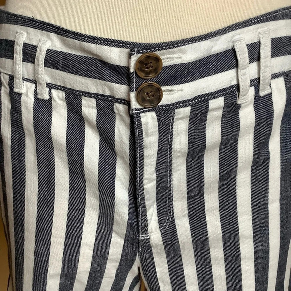 SANCTUARY Striped Boxer Cotton Bermuda Shorts - Picture 7 of 13